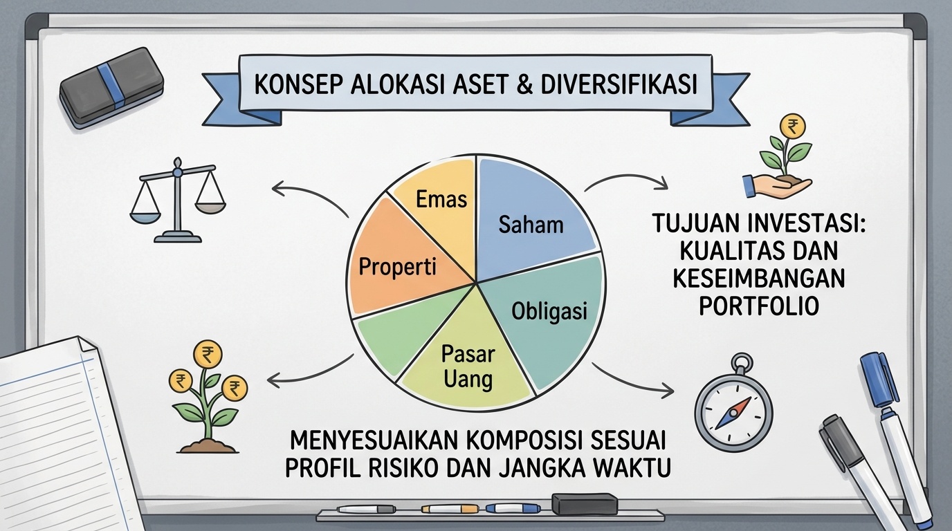 Ilustrasi entri referensi konsep alokasi aset